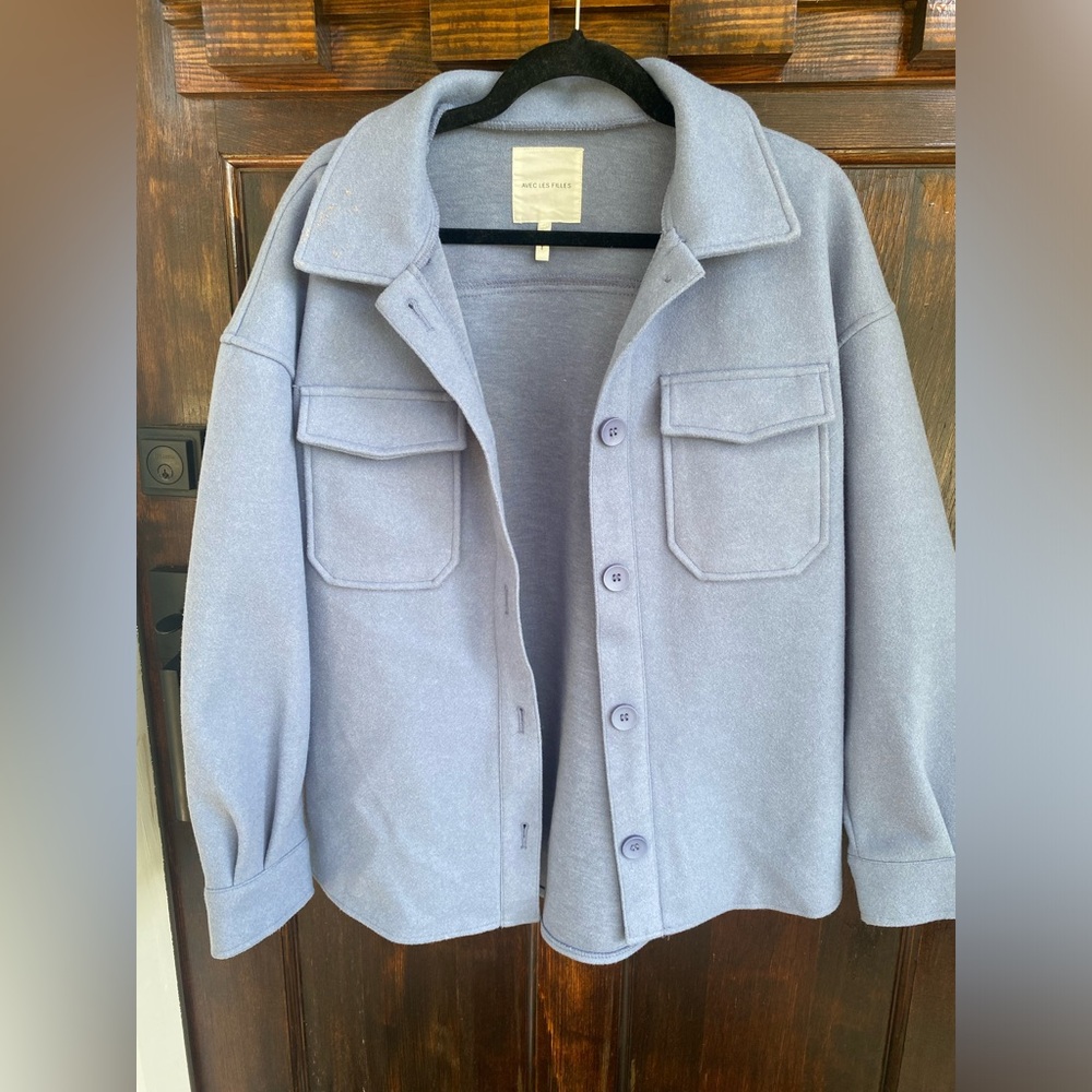 Avec Les Filles Powder Blue Shacket Women’s L